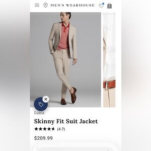 Egara Light Tan Suit